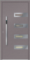 Preview: Aluminium Haustüre grau