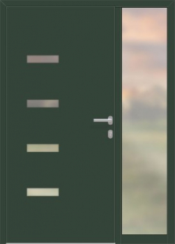 Preview: Aluminium Haustüre Innenansicht
