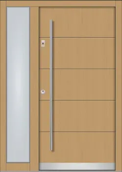 haustüren-holz-fichte holzhaustüren modern-günstig-mit-seitenteil