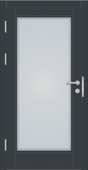 Haustüre Glas Innenansicht