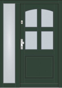 haustüre fichtenholz ral farbe1 seitenteil