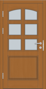 Haustüre Holz innen