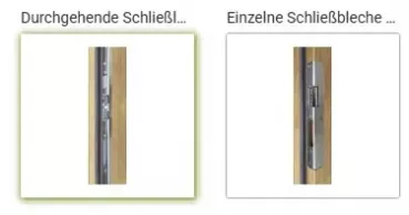 schließleiste einzeln oder verdeckt liegend