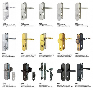Schutzbeschläge -Drückergarnituren