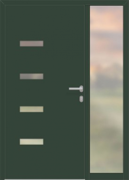 Aluminium Haustüre Innenansicht