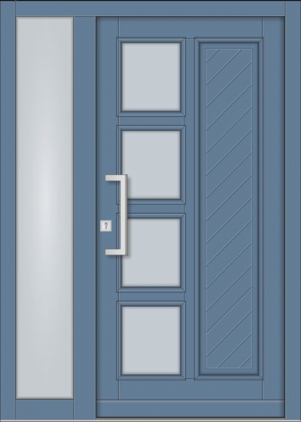 haustüre fichtenholz ral farbe1 seitenteil