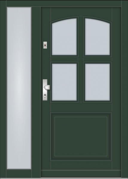 haustüre fichtenholz ral farbe1 seitenteil