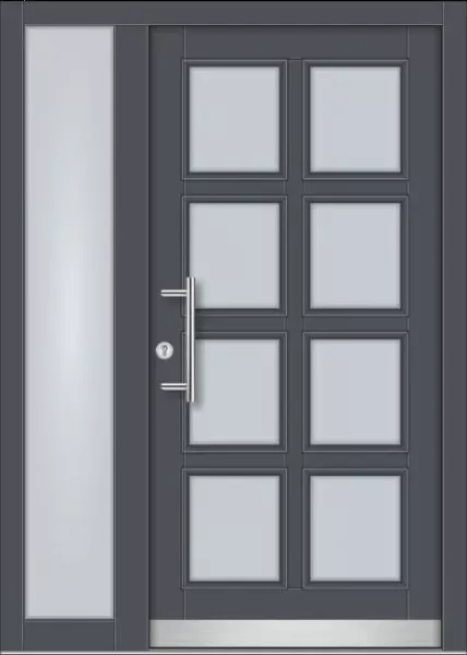 haustüre fichtenholz ral farbe1 seitenteil