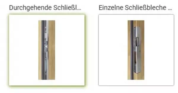 Schließleiste 2 Varianten